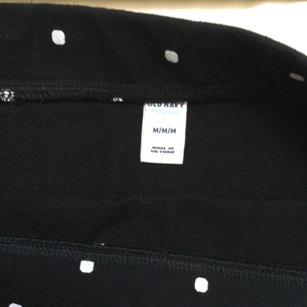 Old Navy Black White Polka Dot Pencil Skirt Size Medium